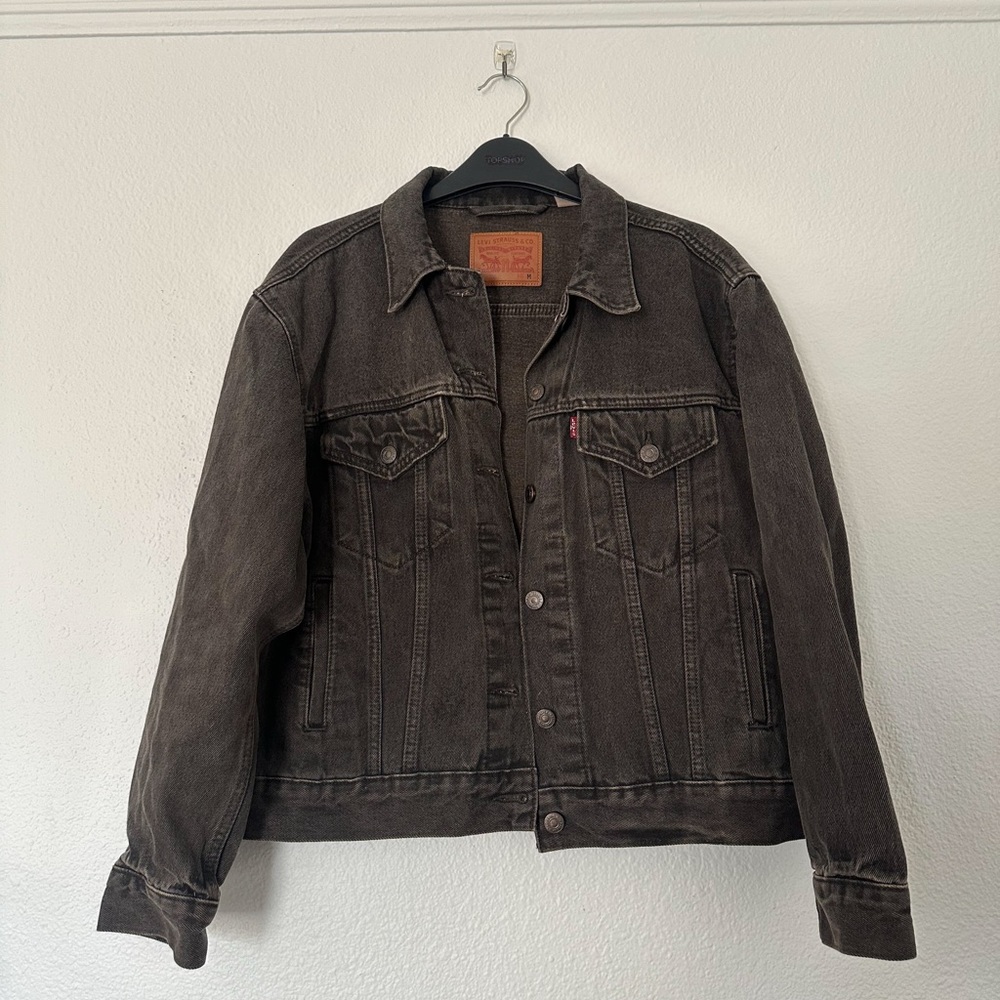 Levi's Gray Denim Trucker Jacket Medium